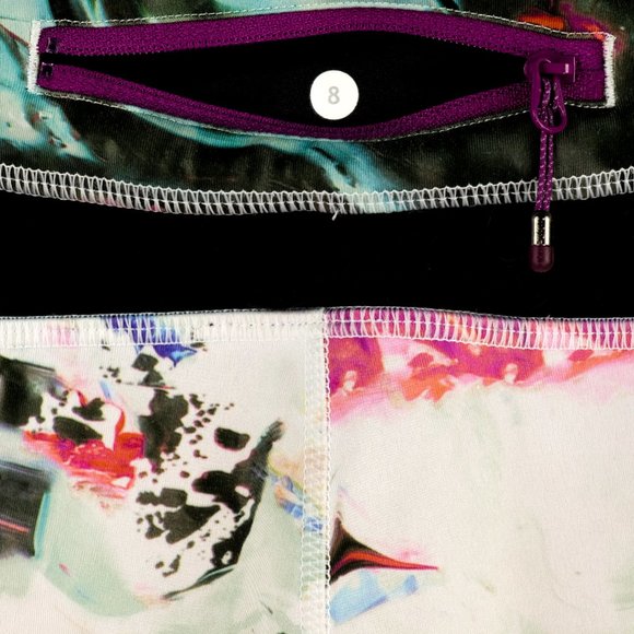 LULULEMON Inspire Crop II Pigment Wave Multi Sz 8 - Picture 7 of 13